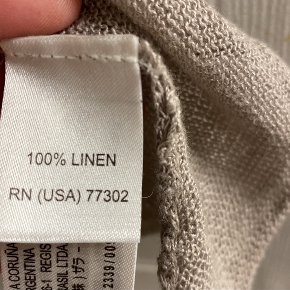 100% linen cardigan. Super soft - Picture 5 of 11
